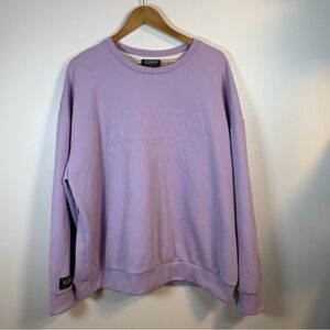 HOAKA Apparel Comfy Crew Neck Sweatshirt, Lilac, XX-Large, Athletic, Oversized